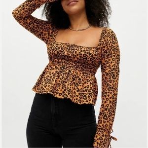 Urban Outfitters Cheetah Print Crop Top